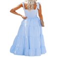 thumbnail image 1 of AMERTEER Été Sans Manches Bretelles Spaghetti Plage Casual Robe Maxi, 1 of 6