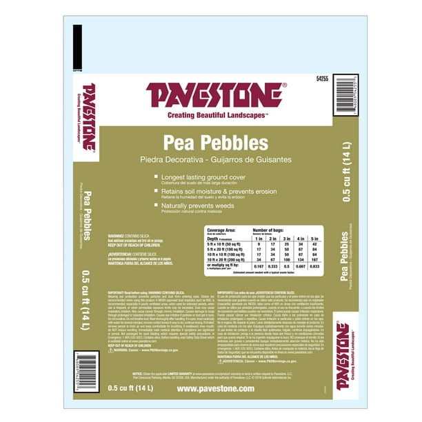 Pavestone .5 Cu. ft. Bagged Pea Pebble Stones