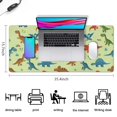 thumbnail image 5 of Long Mouse Pads for Desk,Rainbow Dinosaurs Tiny Plants Desk Mats on Top Of Desks, Desk Mouse Pad Extra Large with 3mm Non-Slip Base and Stitched Edge for Gaming,Office,Work,Home 35.4"x15.7", 5 of 6