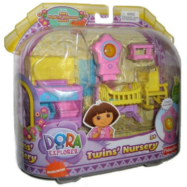 Dora The Explorer Magical House Twins Nursery Toy Doll Play Set