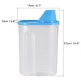 thumbnail image 4 of Uxcell Family Kitchen Plastic Airtight Soybean Food Storage Seal Box Blue, 4 of 6