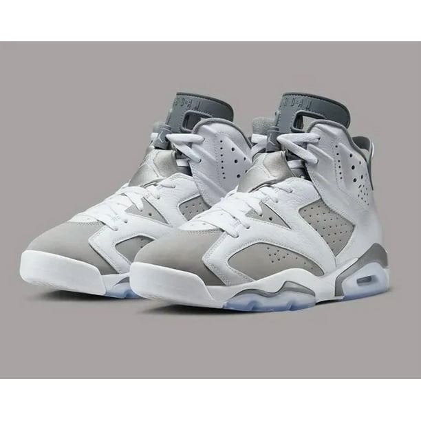N I-K-E A i r-Jor-dan 6 Retro 'Cool Grey' White Mens Sneakers US Size 9 Rare New?