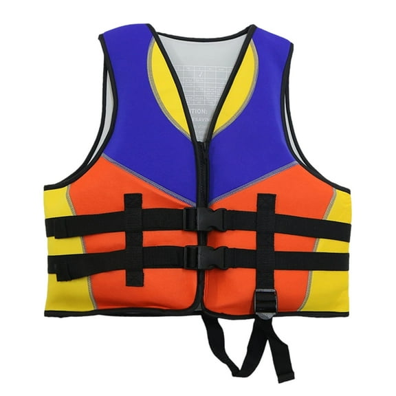 Kids Life Jacket 40-60 Lbs Adjustable Safety Strap Epe Foam Youth Fishing Vest Coast Guard Approved Life Vest Floaties Buoyancy Swimwear Jacket