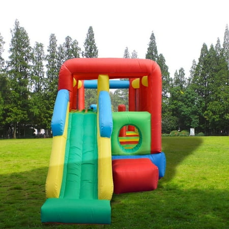 LEANO Children Outdoor Inflatable Castle Bounce House Castle Jumper Bouncer With slide Without Blower