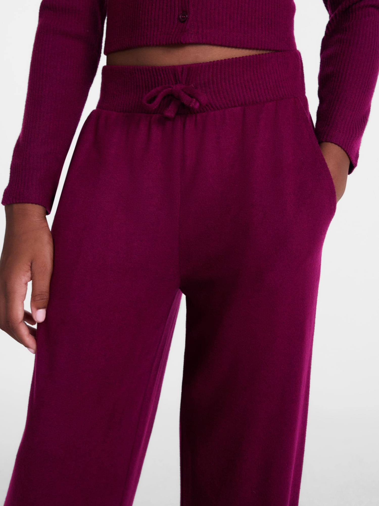 Weekend Academy Girls Knit Wide Leg Pants, Sizes 4-18