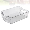 thumbnail image 2 of 1pc Kitchen Refrigerator Storage Box Plastic Refrigerator Container Sqaure Storage Box Crisper Preservation Box for Home (Transparent), 2 of 8