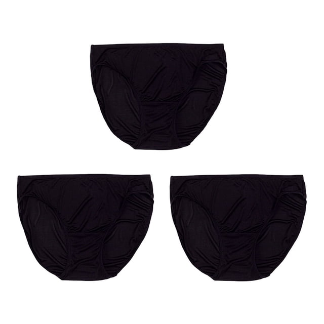 Guardurnaity Bragas femeninas de 3 piezas, ropa interior de tiro medio, lencería, calzoncillos sexys, pantalones cortos sin costuras, diario, negro Type1 NO1