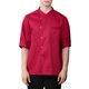 thumbnail image 2 of Chaqueta de chef de moda para hombre, manga 3/4, unisex, uniforme, color rojo, 2 of 9