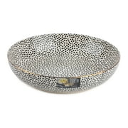 Thyme & Table Dot Ceramic Serve Bowl Black and White