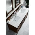 thumbnail image 5 of James Martin Vanities 60" Burnished Mahogany Double Vanity w/ 3 CM Arctic Fall Solid Surface Top, 5 of 6
