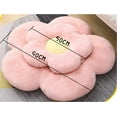 thumbnail image 3 of YILANLAN Cute Flower Cushion Plush Floor Pillow Casual Comfortable Pillow Office Living Room Bed Decoration Cushion Simple Room Decoration (40cm, White), 3 of 11