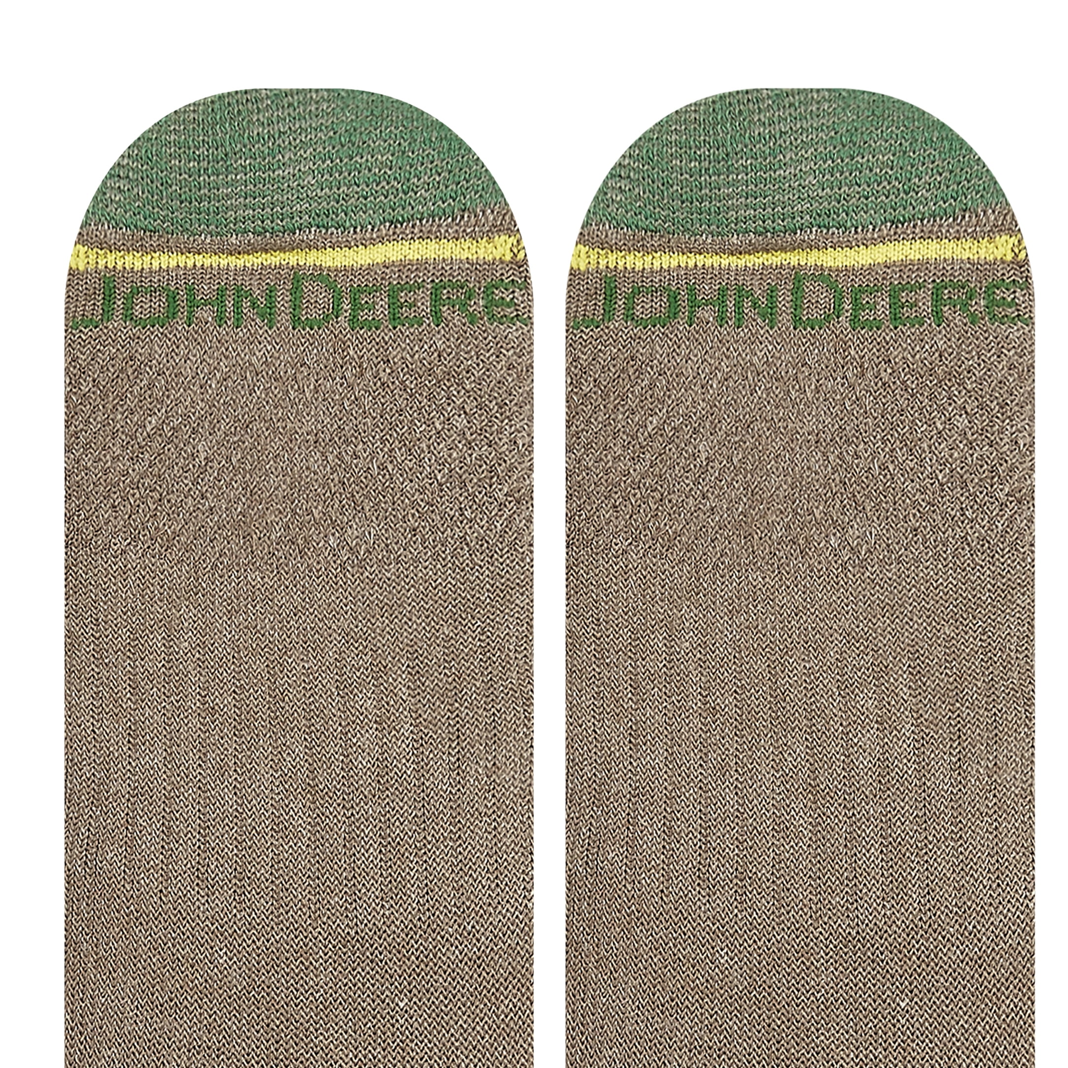 John Deere Men's Socks, Workwear Max Cushion Crew Socks, 6-Pack