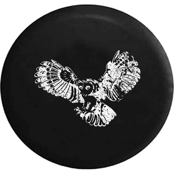 Owl Swooping Down on Prey Spare Tire Cover Jeep RV 32 Inch Walmart