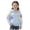 Light Blue, variant on Boys Girls Casual Sweater Embroidery Long Sleeve Hooded Sweaters Lightweight Comfy Fashion Pullover Tops