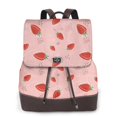 thumbnail image 1 of Easygdp Cute Strawberry C Mochila de Cuero para Mujeres, Bolso de Hombro, Bolsos de Mano de Moda para Trabajo y Viajes, 1 of 4