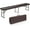 Brown-1, variant on Yunken 6 feet Plastic Folding Bench,Portable in/Outdoor Picnic Party Camping Dining Seat, Garden Soccer Multipurpose Entertaining Activities, Smooth HDPE Tabletop (2, Black, 6ft)