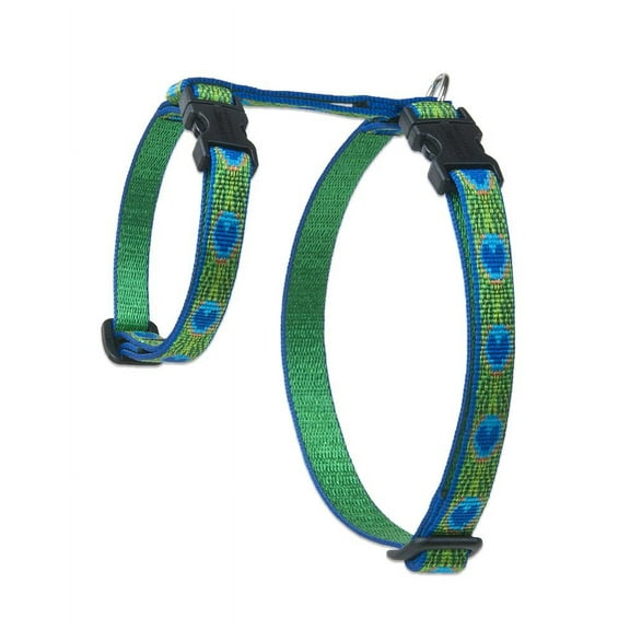 Lupine 1/2 In. Woven Pattern Tail Feathers 12 to 20 In. H-Style Cat Harness