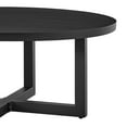 thumbnail image 4 of Armen Living Weather-Resistant Round Aluminum and Fabric Coffee Table, Black, 4 of 7
