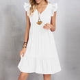 thumbnail image 2 of gakvbuo Summer Tank Dress For Women Mini Dress Sundress Women Casual V-Neck Sleeveless Dress, 2 of 7