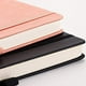 thumbnail image 2 of Cuaderno puntos RETTACY Grid Journal 2 Pack - Cuaderno cubierta dura, cuadrícula puntos, 320 páginas, papel 120gsm, cuero sintético, bolsillo interior, 5.75'' × 8.38'' (Negro Rosa), 2 of 3