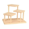 thumbnail image 3 of Tnarru Wooden Display Riser Collectibles Display Shelf Reusable Showcase Desktop Display Rack for Model Perfume Cosmetic Countertops 3 layers, 3 of 8