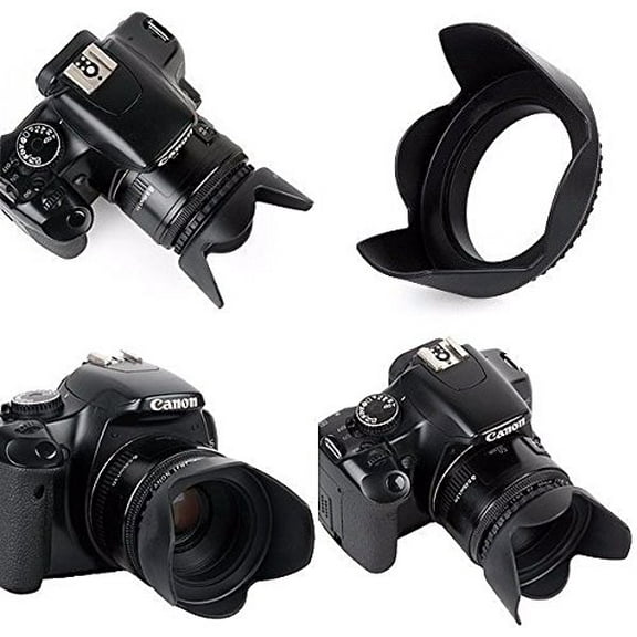 Pro Hard Lens Hood with Clamp Collar for Fujifilm Finepix HS25EXR HS28EXR
