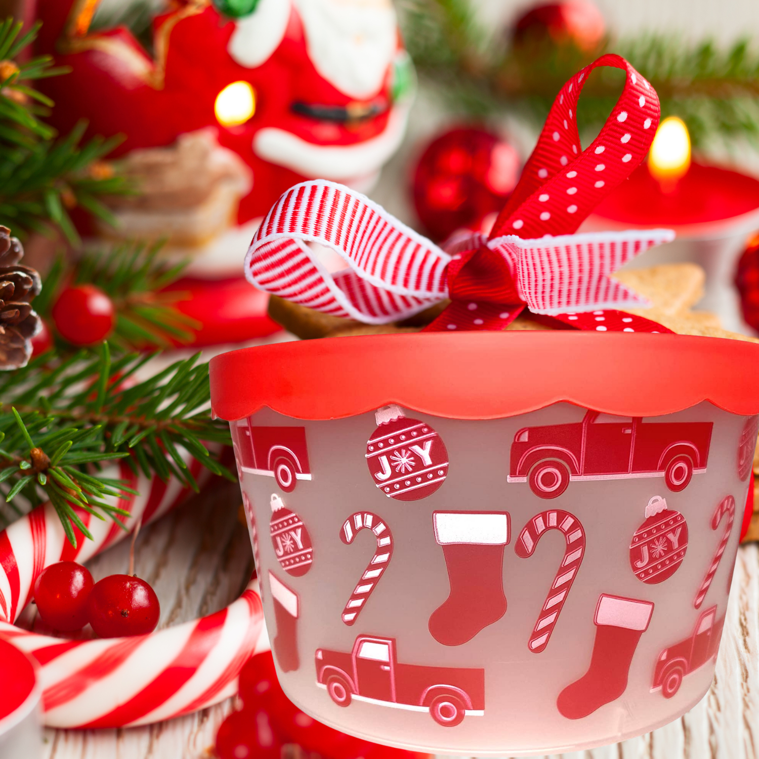  Greenbrier Holiday~Christmas Cookie Storage Buckets