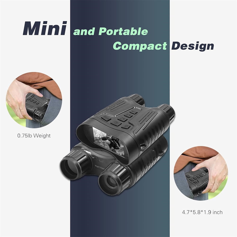 Night Vision Goggles 4K Night Vision Binoculars with 32GB Memory Card,8X Digital Zoom,3.2'' HD Screen for Camping Farm & Security