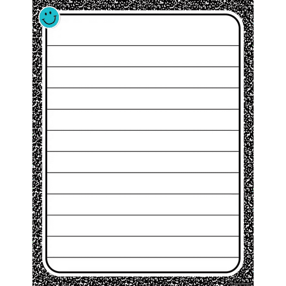 Teacher Created Resources Cool for School Composition Lined Chart (TCR 7377)