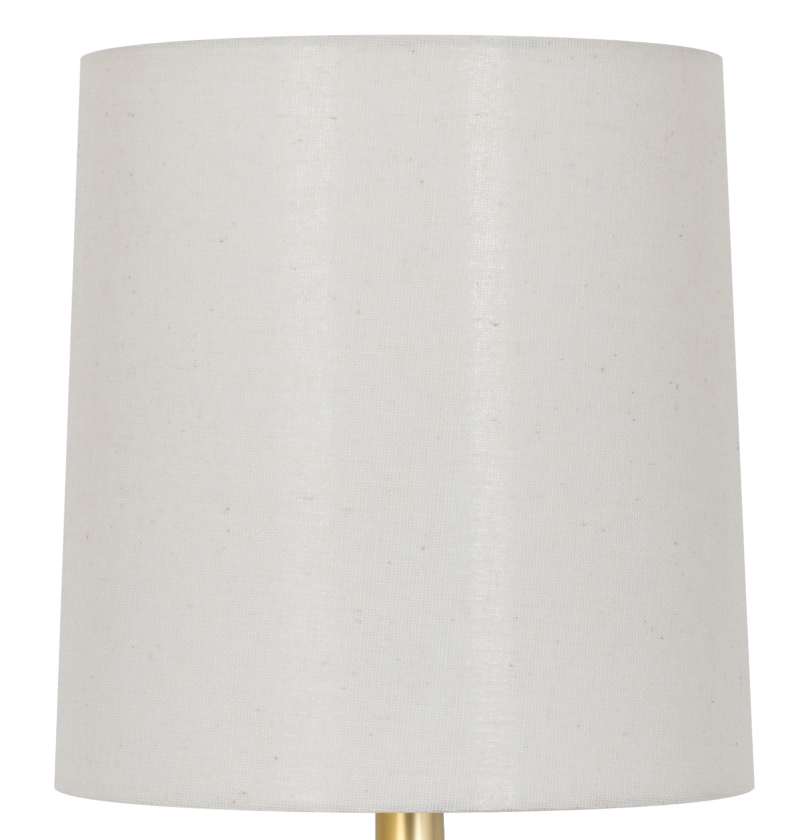 Mainstays 12.5” Mini Black Wood Ball Table Lamp with White Fabric Shade