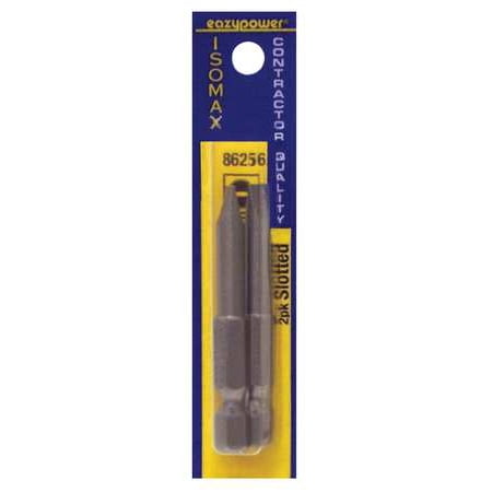 Steel City Power Tools - Eazypower Slotted Power Bits, Tool Steel, 86256