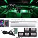 thumbnail image 1 of 18 In 1 22 In 1 Streamer Symphony Car Ambient Lighting Interior 213 64 Color Rgb Led Light Rainbow Dashboard Acrylic Strip Kit, 1 of 5