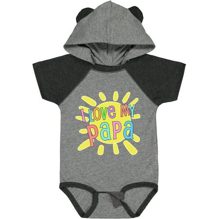 

Inktastic I Love My Papa- Sun and Rainbow Letters Gift Baby Boy or Baby Girl Bodysuit