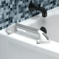 thumbnail image 2 of AmeriLuck 16.5inch 2 Pack Elongated Suction Shower Grab Bar, Balance Assist Bathroom Shower Handle, Bathtub Grab handrail with Indicators (White/Grey), 2 of 10
