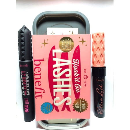 Benefit Cosmetics Hooked On Lashes Full Size BadGal Bang + Roller Lash Gift Set