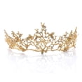 thumbnail image 1 of Crystal Tiara Crown Baroque Queen Crown Silver Wedding Tiara, 1 of 4