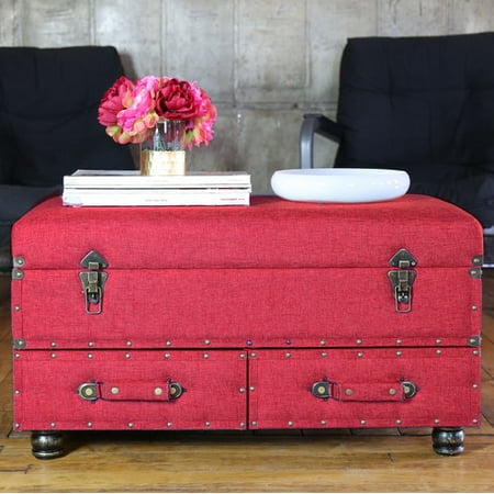 River of Goods Linen Layton Storage Trunk