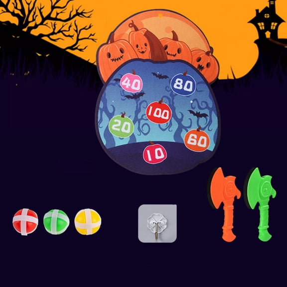 Halloween Games Dart Board Ghost Dart Board With 3 Balls And Hooks Halloween Party Favors Indoor Outdoor Sports Puzzle Game Halloween Decor Outdoor Indoor Clearance