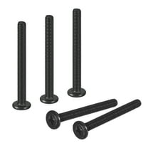 25Pack M4-0.7 x 40mm Flat Round Head Machine Screws, Phillips Drive Fastener