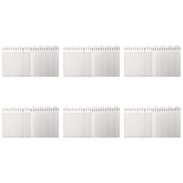 12 pares de tiras adhesivas para colgar cuadros de varios tamaños para uso en interiores (70*16 mm)