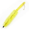 Practical Vehicle Car Wheel Tire Brush w Anti-slip Handle Yellow