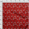 thumbnail image 3 of oneOone Polyester Spandex Red Fabric Eye Print Diy Clothing Quilting Fabric Print Fabric By Yard 56 Inch Wide, 3 of 5