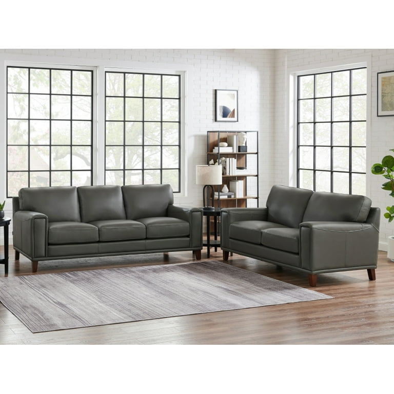 100 leather sofa and on sale loveseat