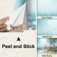 thumbnail image 4 of Peel and Stick Wallpaper Waterproof Blur beautiful nature green palm leaf tropical beach bokeh sun light Wall Mural Decor Self Adhesive and Removable 100in x 144in, 4 of 8