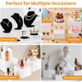 thumbnail image 3 of Yucurem 6Pcs Acrylic Display Risers, Nesting Cube Buffet Risers, Dessert Table Display Set, Multi-size Display Stand Cake Stand for Party Catering Jewelry Figure Showcase, 3 of 3
