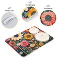 thumbnail image 4 of Yayeee Dish Drying Mat for Kitchen Counter Ultra Absorbent Easy Clean Pad 18x16", Large Colorful Flowers, 4 of 7