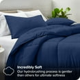 thumbnail image 2 of Bare Home Goose Down Alternative Comforter Set - 2 Piece Set - Twin/Twin XL, Dark Blue, 2 of 7