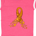 thumbnail image 4 of Inktastic Leukemia Awareness with Orange Ribbon Made of Hearts Boys or Girls Baby Bodysuit, 4 of 5