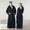 Navy, variant on Mens Long Robes with Hood Full Length Hooded Bathrobe Fleece Plush Fluffy Housecoat Nightgown Navy Xl(XL)