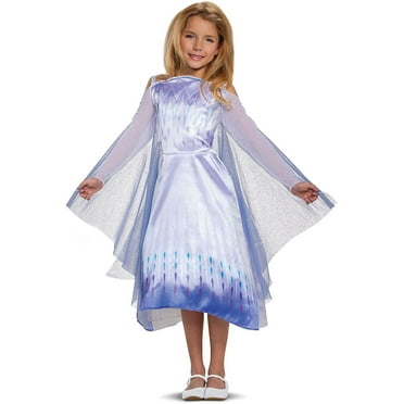 Disguise Disney Frozen Snow Queen Elsa Child Costume, Blue, S(4-6X)